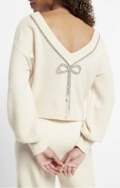 Express Bow Embellished Convertible Sweater at Express